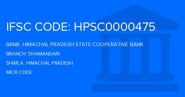 Himachal Pradesh State Cooperative Bank Dhamandari Branch IFSC Code