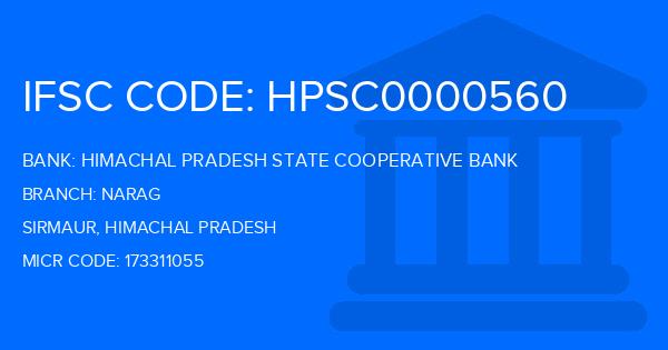 Himachal Pradesh State Cooperative Bank Narag Branch IFSC Code