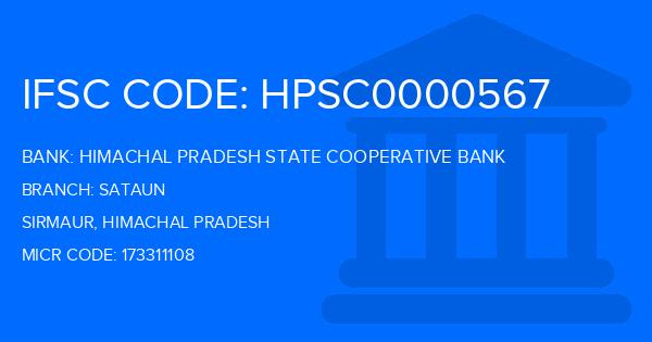 Himachal Pradesh State Cooperative Bank Sataun Branch IFSC Code