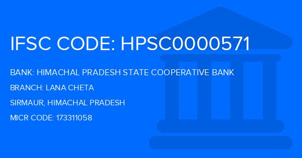 Himachal Pradesh State Cooperative Bank Lana Cheta Branch IFSC Code