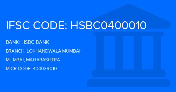 Hsbc Bank Lokhandwala Mumbai Branch IFSC Code