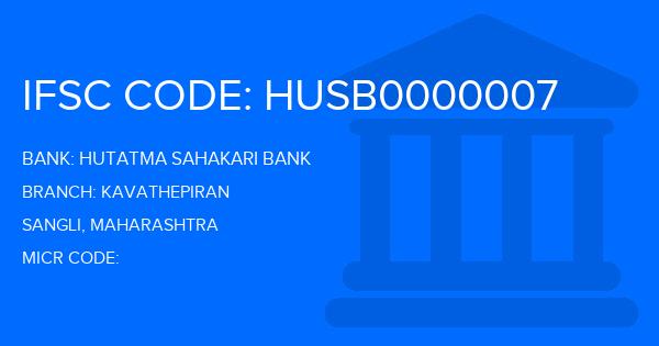 Hutatma Sahakari Bank Kavathepiran Branch IFSC Code