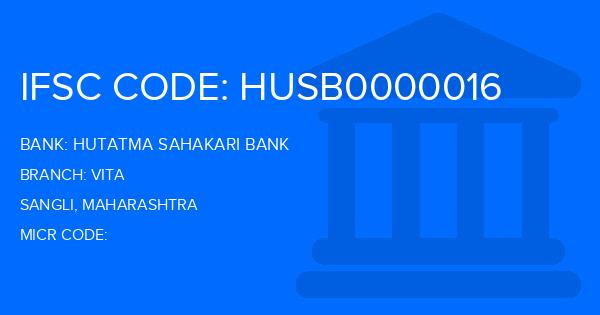 Hutatma Sahakari Bank Vita Branch IFSC Code