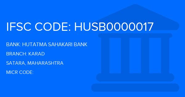 Hutatma Sahakari Bank Karad Branch IFSC Code