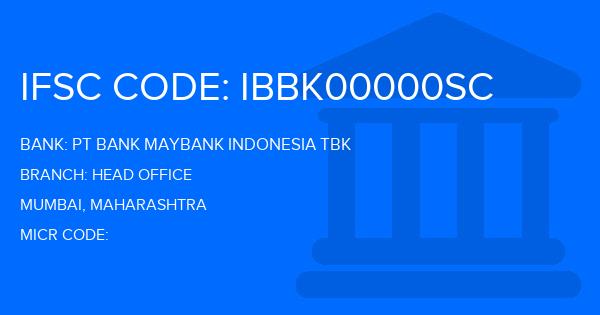 Pt Bank Maybank Indonesia Tbk Head Office Branch IFSC Code