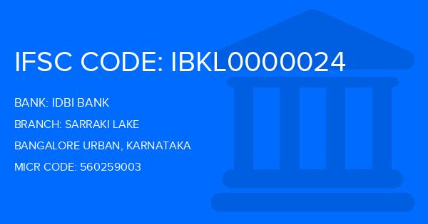 Idbi Bank Sarraki Lake Branch IFSC Code
