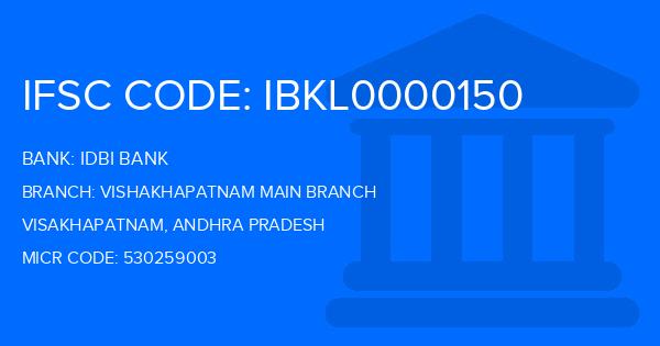 Idbi Bank Vishakhapatnam Main Branch