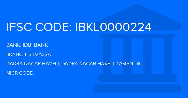 Idbi Bank Silvassa Branch IFSC Code