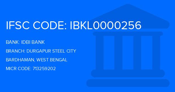 Idbi Bank Durgapur Steel City Branch IFSC Code