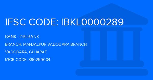 Idbi Bank Manjalpur Vadodara Branch