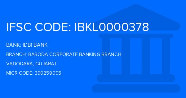 Idbi Bank Baroda Corporate Banking Branch