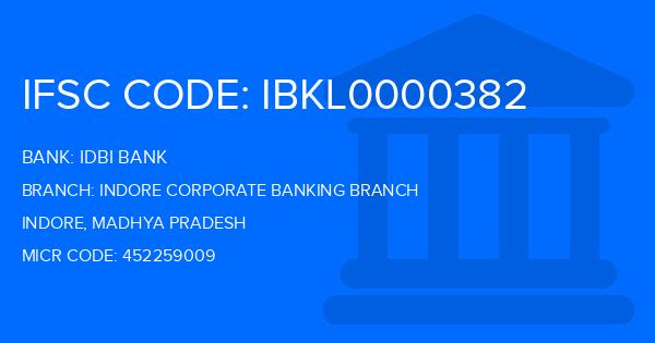 Idbi Bank Indore Corporate Banking Branch