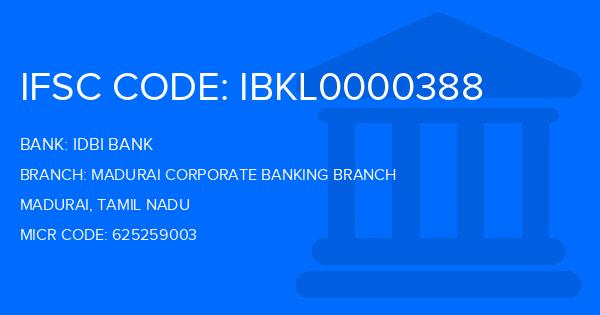 Idbi Bank Madurai Corporate Banking Branch