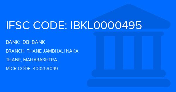 Idbi Bank Thane Jambhali Naka Branch IFSC Code
