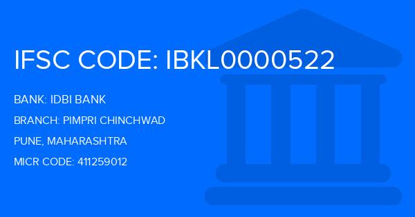 Idbi Bank Pimpri Chinchwad Branch IFSC Code