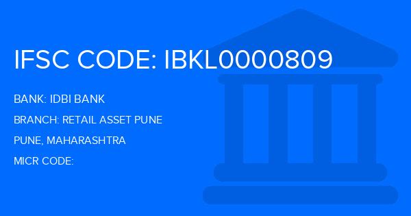 Idbi Bank Retail Asset Pune Branch IFSC Code