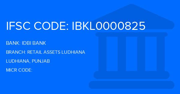 Idbi Bank Retail Assets Ludhiana Branch IFSC Code