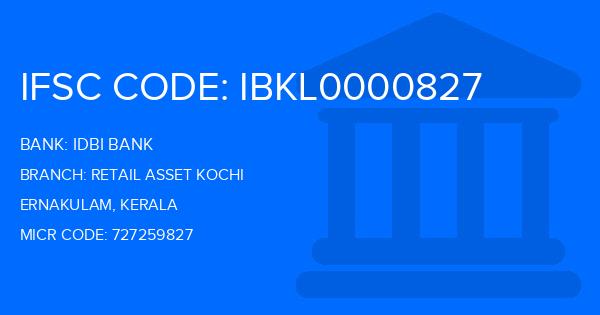 Idbi Bank Retail Asset Kochi Branch IFSC Code