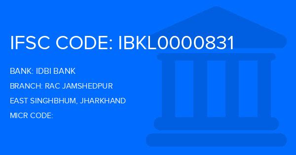 Idbi Bank Rac Jamshedpur Branch IFSC Code