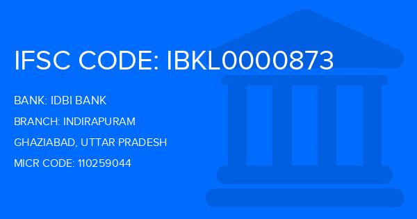 Idbi Bank Indirapuram Branch IFSC Code