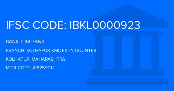Idbi Bank Kolhapur Kmc Extn Counter Branch IFSC Code