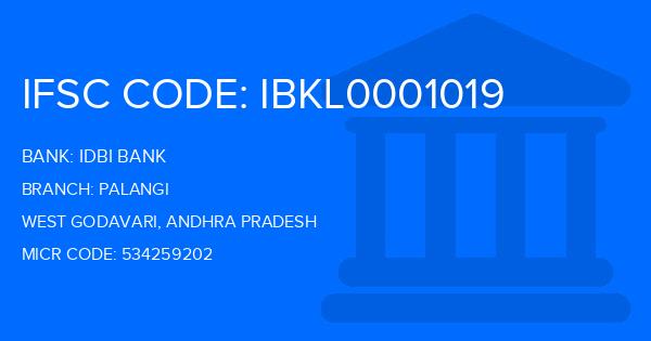 Idbi Bank Palangi Branch IFSC Code