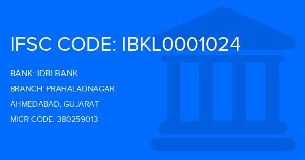 Idbi Bank Prahaladnagar Branch IFSC Code
