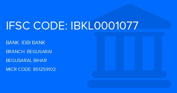 Idbi Bank Begusarai Branch IFSC Code