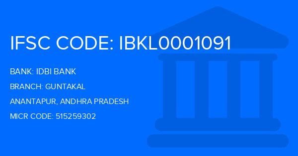 Idbi Bank Guntakal Branch IFSC Code