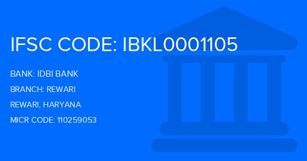 Idbi Bank Rewari Branch IFSC Code