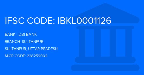 Idbi Bank Sultanpur Branch IFSC Code