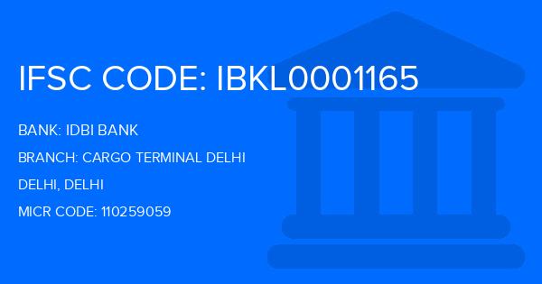 Idbi Bank Cargo Terminal Delhi Branch IFSC Code