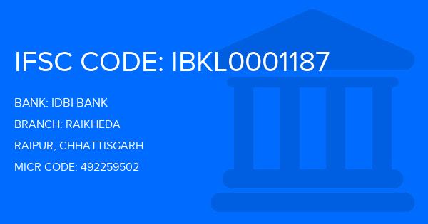 Idbi Bank Raikheda Branch IFSC Code