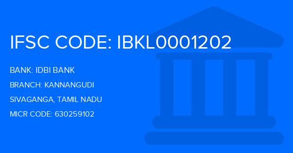 Idbi Bank Kannangudi Branch IFSC Code