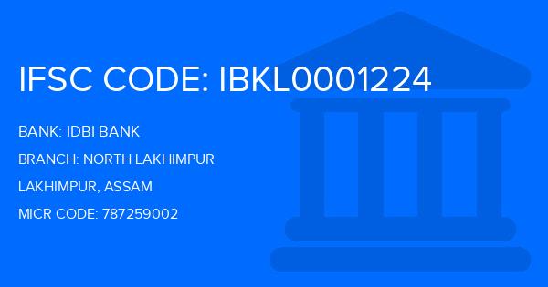 Idbi Bank North Lakhimpur Branch IFSC Code