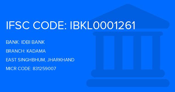 Idbi Bank Kadama Branch IFSC Code