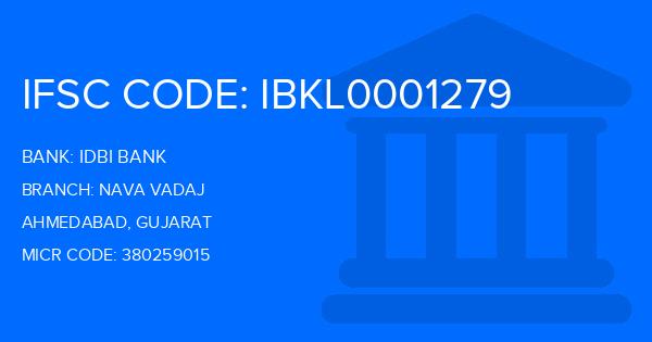 Idbi Bank Nava Vadaj Branch IFSC Code
