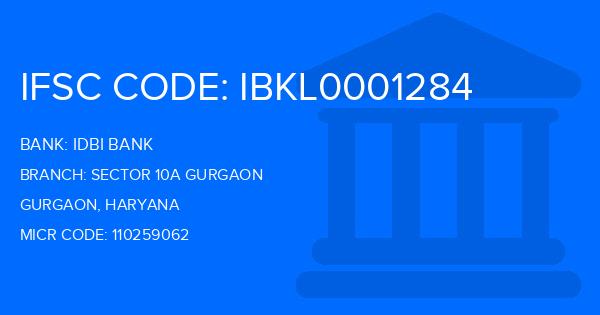 Idbi Bank Sector 10A Gurgaon Branch IFSC Code