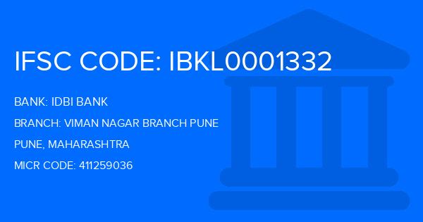 Idbi Bank Viman Nagar Branch Pune Branch IFSC Code