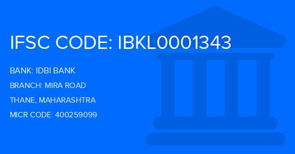 Idbi Bank Mira Road Branch IFSC Code