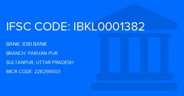 Idbi Bank Pakhan Pur Branch IFSC Code