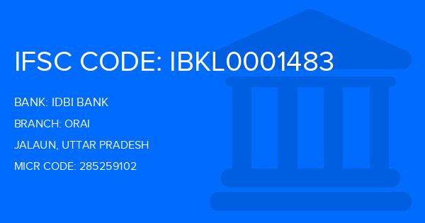 Idbi Bank Orai Branch IFSC Code