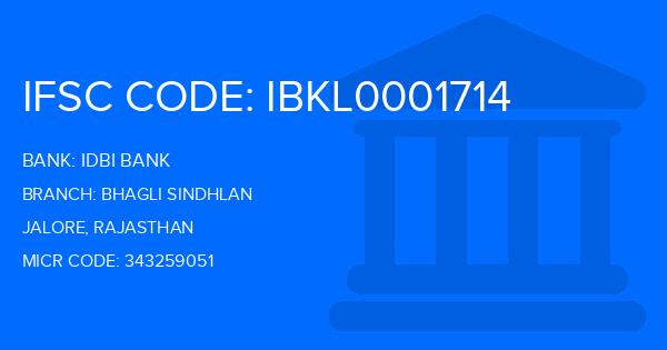 Idbi Bank Bhagli Sindhlan Branch IFSC Code