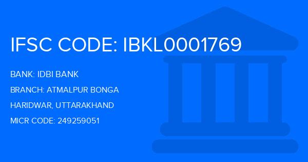 Idbi Bank Atmalpur Bonga Branch IFSC Code