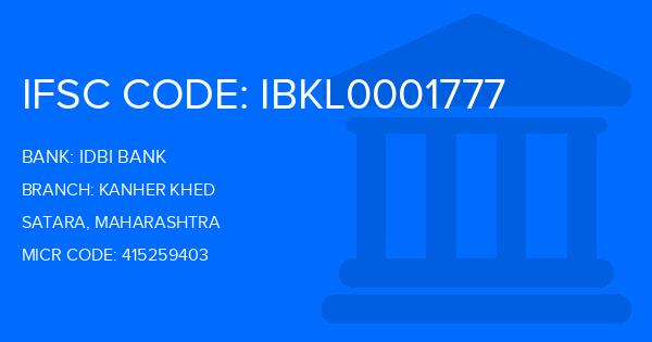 Idbi Bank Kanher Khed Branch IFSC Code