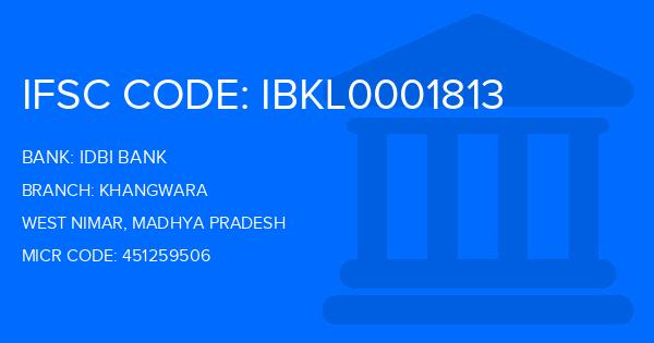 Idbi Bank Khangwara Branch IFSC Code