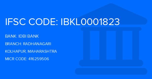 Idbi Bank Radhanagari Branch IFSC Code