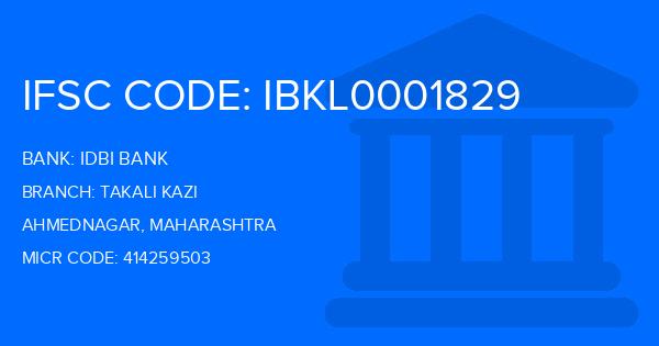 Idbi Bank Takali Kazi Branch IFSC Code
