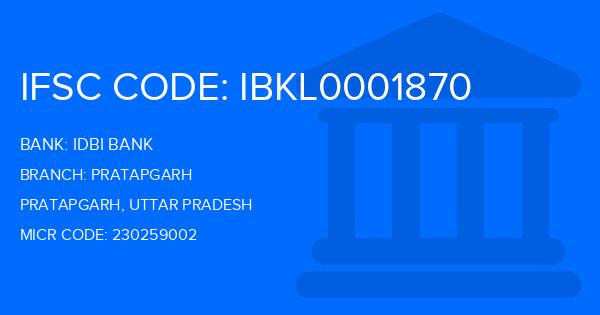 Idbi Bank Pratapgarh Branch IFSC Code