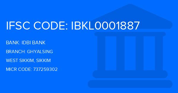 Idbi Bank Ghyalsing Branch IFSC Code